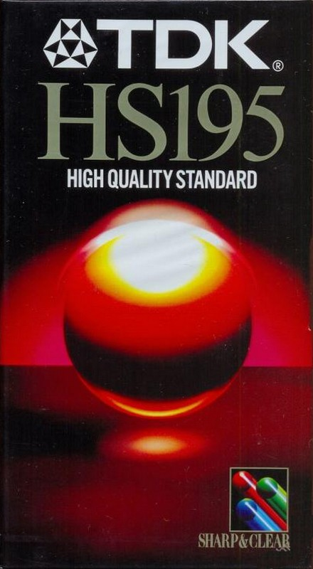VHS, Video Home System TDK HS 195 Type I Normal 1989 Europe