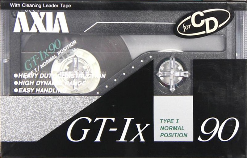 Compact Cassette AXIA GT-Ix 90 "GT-1x B 90" Type I Normal 1989 Japan