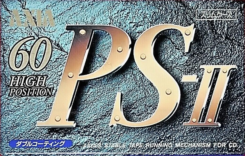 Compact Cassette AXIA PS-II / PS-2 60 "PS2 C 60" Type II Chrome 1992 Japan