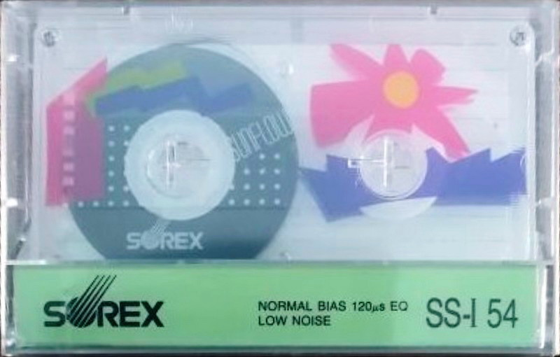 Compact Cassette Sorex SS-I 54 "Sunflowers" Type I Normal 1988 South Korea