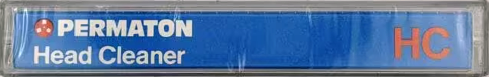 Compact Cassette Permaton "HC" Cleaning Cassette 1985 Europe