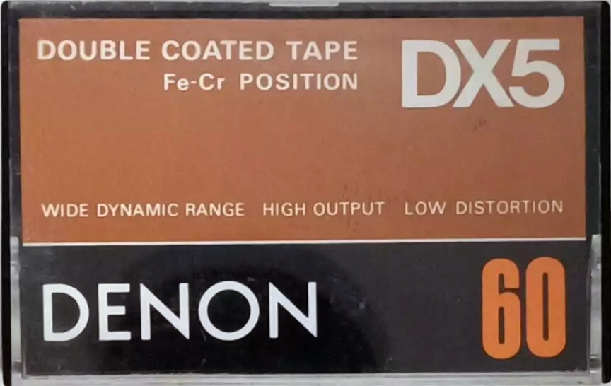 Compact Cassette Denon DX5 60 Type III Ferro Chrome 1978 Europe