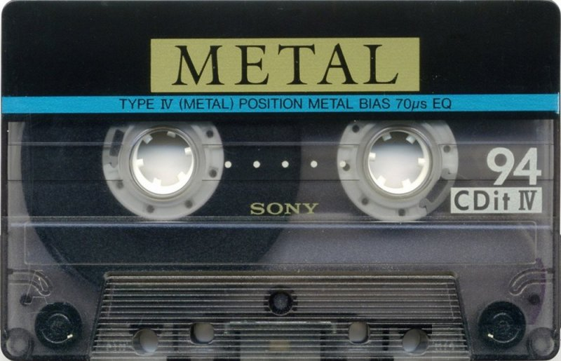 Compact Cassette Sony CDit IV 94 "CDIT4-94" Type IV Metal 1990 North America