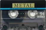 Compact Cassette Sony CDit IV 94 "CDIT4-94" Type IV Metal 1990 North America