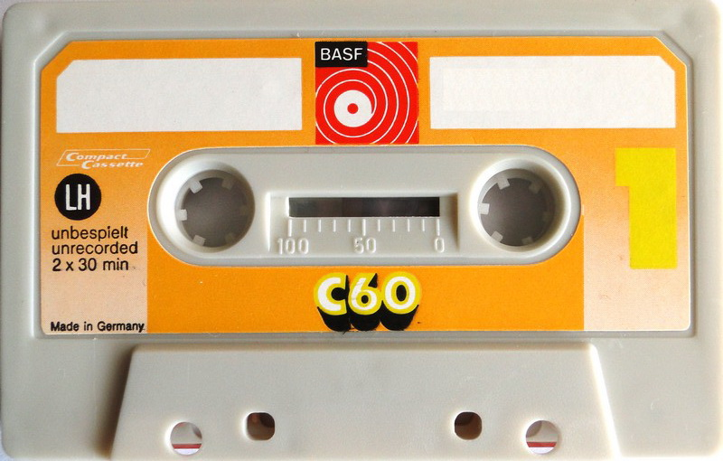 Compact Cassette BASF LH 60 Type I Normal 1973 Europe
