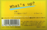Compact Cassette Sony What`s Up? 46 "WTS 46Y" Type I Normal 1985 Japan
