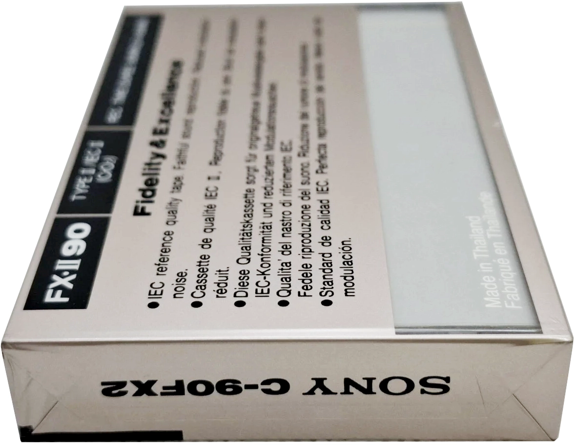 Compact Cassette Sony FX 90 "C-90FX2" Type II Chrome 1990 Europe