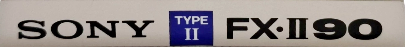 Compact Cassette Sony FX 90 "C-90FX2" Type II Chrome 1990 Europe