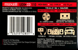 Compact Cassette Maxell UDII-CD 110 Type II Chrome 2002 North America