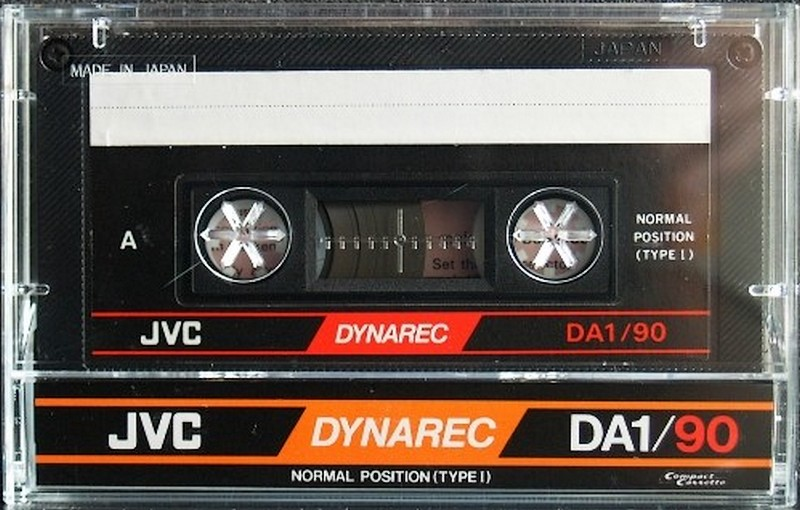 Compact Cassette JVC Dynarec DA1 90 Type I Normal 1983 Worldwide