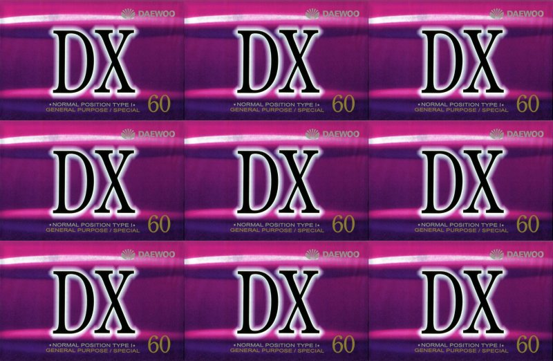 Compact Cassette Daewoo DX 60 Type I Normal South Korea