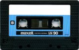 Compact Cassette Maxell LN 90 Type I Normal 1984 Europe