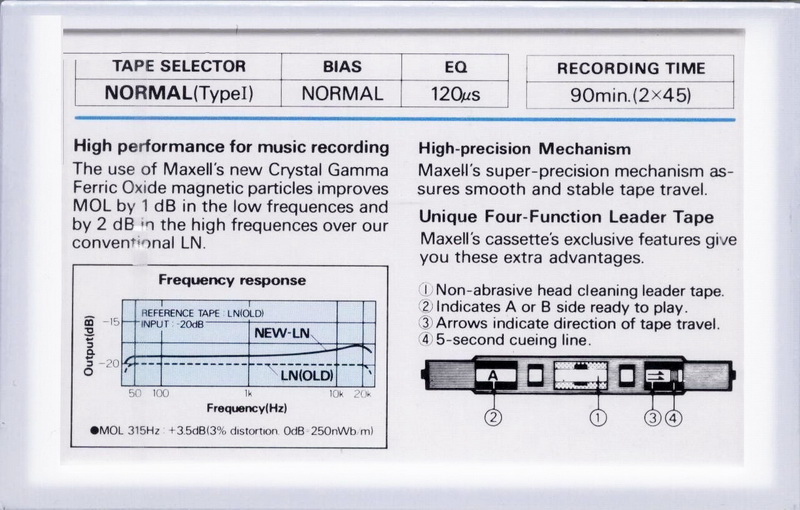 Compact Cassette: Maxell / Hitachi Maxell - LN 90