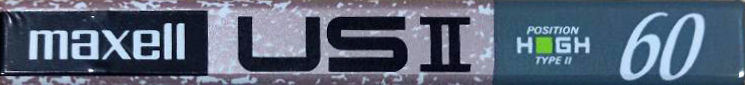Compact Cassette Maxell US 60 "USII 60" Type II Chrome 1990 Japan