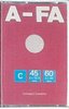 Compact Cassette A-FA 45 Type I Normal Unknown Country