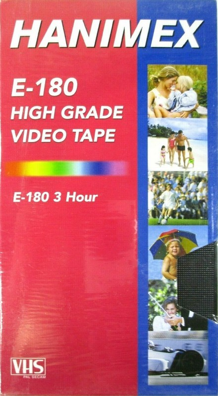 VHS, Video Home System Hanimex 180 Type I Normal Australia, New Zealand