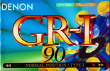 Compact Cassette Denon GR-I 90 "GR-1 90W" Type I Normal 1995 Japan