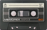 Compact Cassette Memorex MRX I 60 Type I Normal 1982 USA