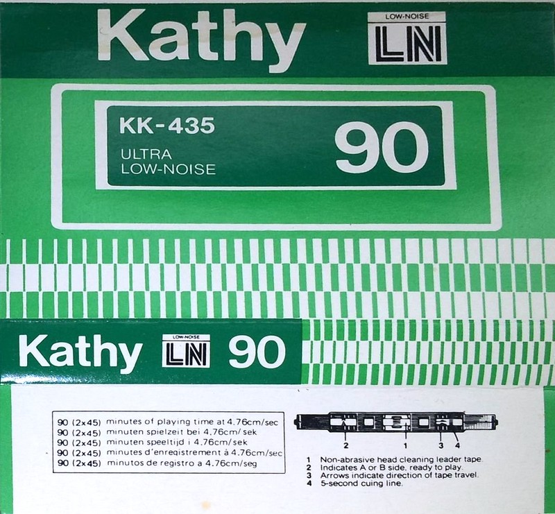 Compact Cassette Kathy 90 "KK-435" Type I Normal Hong Kong