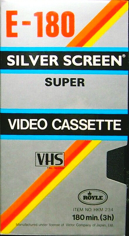 VHS, Video Home System Silver Screen 180 Type I Normal 1985 Hong Kong