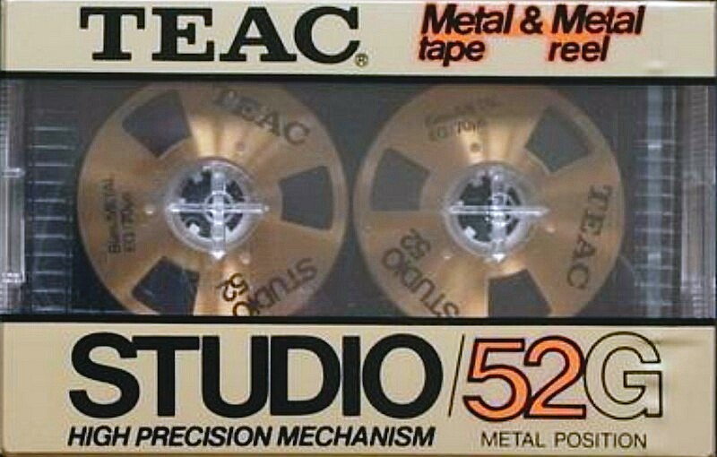 Compact Cassette Teac STUDIO 52 "52G" Type IV Metal 1984 Japan