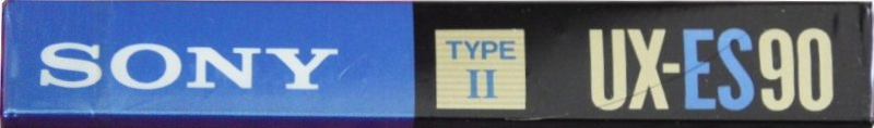 Compact Cassette Sony UX-ES 90 Type II Chrome 1992 North America