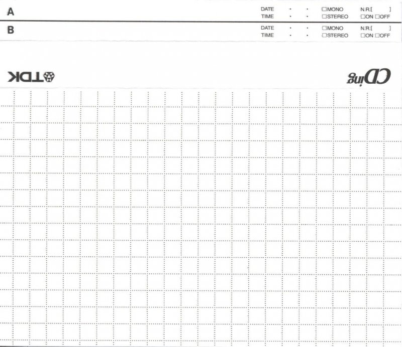 Compact Cassette TDK CDing 2 90 Type II Chrome 1997 North America