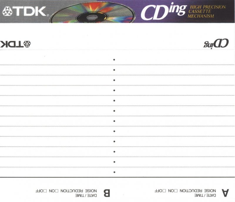 Compact Cassette: TDK  - CDing-II 90