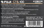 Compact Cassette Fuji GT-IIx 100 Type II Chrome 1989 Europe