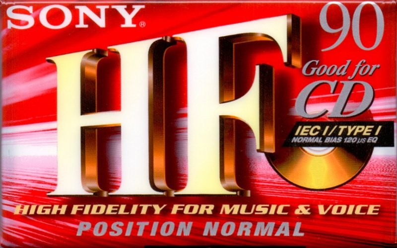 Compact Cassette Sony HF 90 Type I Normal 2000 Europe