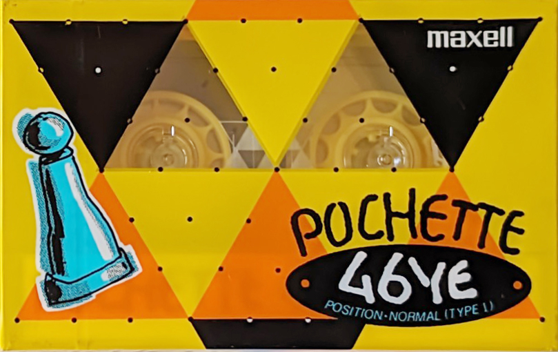 Compact Cassette Maxell Pochette 46 "PO-46YE" Type I Normal 1988 Japan
