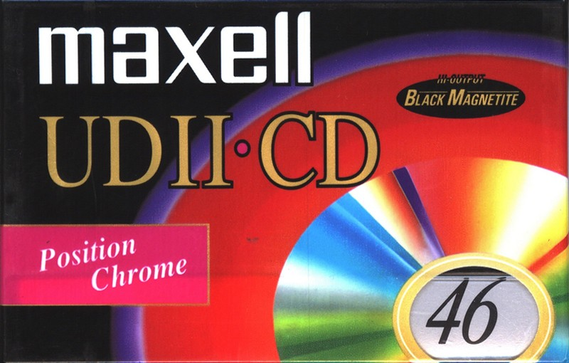 Compact Cassette Maxell UDII-CD 46 Type II Chrome 1996 Europe