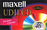 Compact Cassette Maxell UDII-CD 46 Type II Chrome 1996 Europe