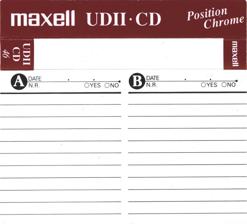 Compact Cassette: Maxell / Hitachi Maxell - UDII-CD 46