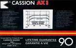 Compact Cassette Cassion AX I 90 Type I Normal 1984 Canada