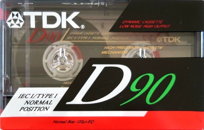 Compact Cassette TDK D 90 "D-90ES" Type I Normal 1991 Australia