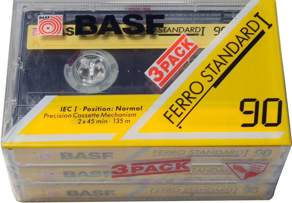 3 pack BASF Ferro Standard I 90 Type I Normal 1991 Europe