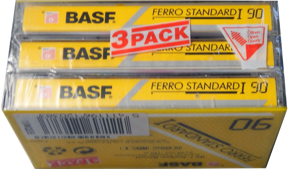 3 pack BASF Ferro Standard I 90 Type I Normal 1991 Europe