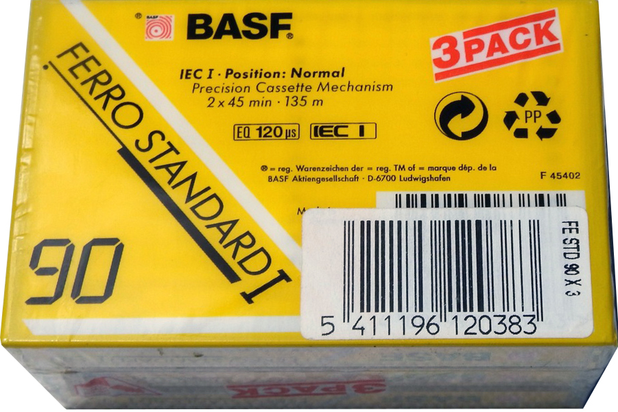 3 pack BASF Ferro Standard I 90 Type I Normal 1991 Europe