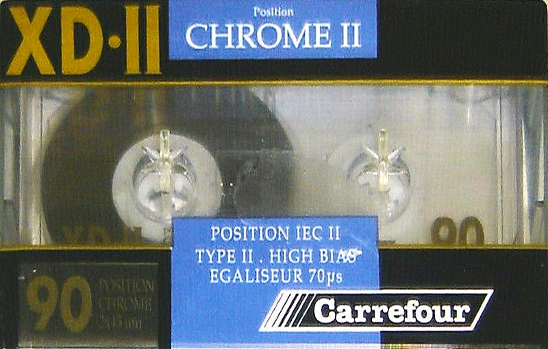 Compact Cassette Carrefour XD-II 90 Type II Chrome France