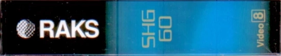 Video8, Hi8, Digital8 RAKS 60 "SHG P5-60 MP" Type IV Metal 1992 Europe