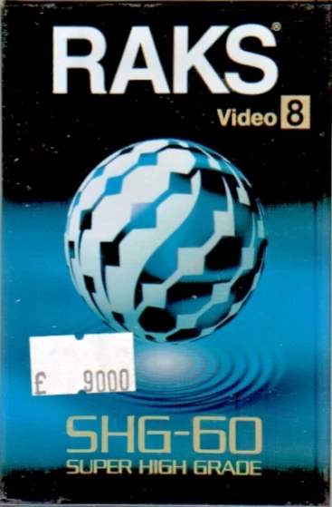 Video8, Hi8, Digital8 RAKS 60 "SHG P5-60 MP" Type IV Metal 1992 Europe