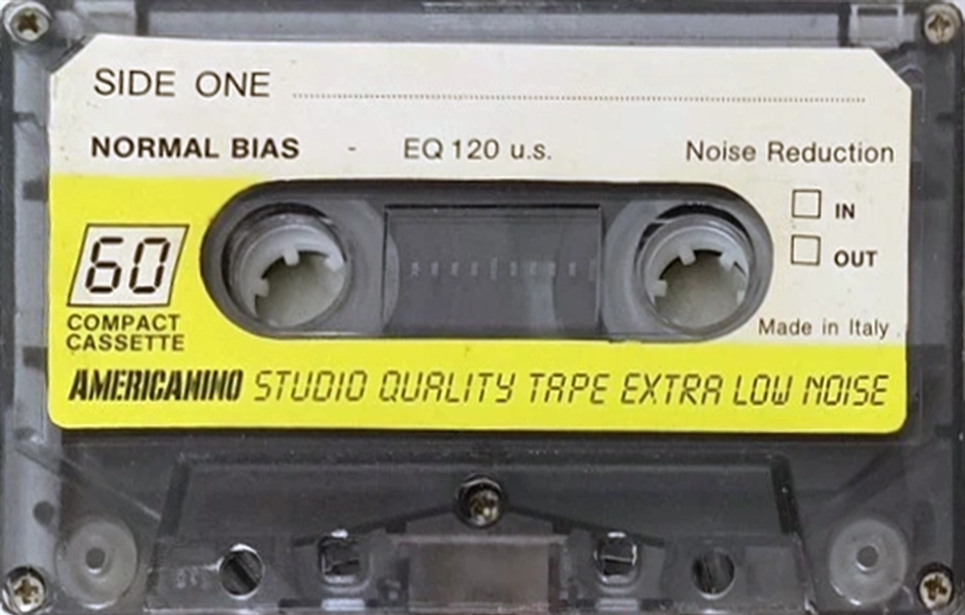 Compact Cassette Americanino 60 "United Workers of Americaniono" Type I Normal Italy