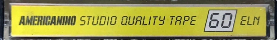 Compact Cassette Americanino 60 "United Workers of Americaniono" Type I Normal Italy