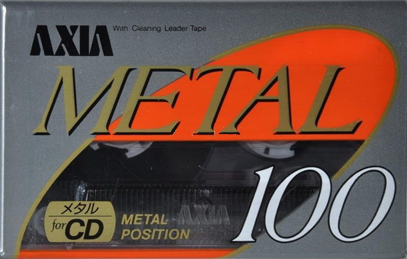 Compact Cassette AXIA Metal 100 Type IV Metal 1990 Japan