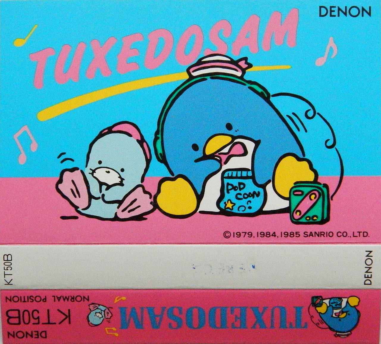Compact Cassette Denon KT 50 "TuxedoSam KT50B" Type I Normal 1985 Japan