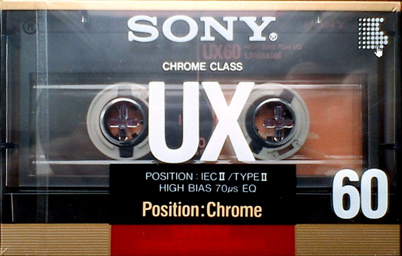 Compact Cassette Sony UX 60 Type II Chrome 1988 Europe