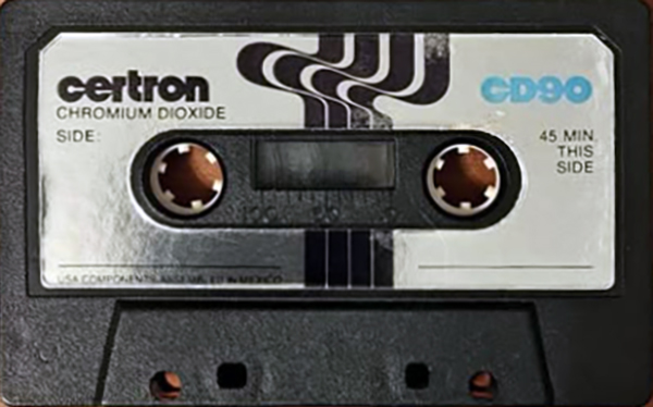 Compact Cassette Certron CD 90 Type II Chrome 1974 USA