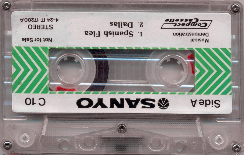 Compact Cassette Sanyo 10 Demonstration Tape Japan