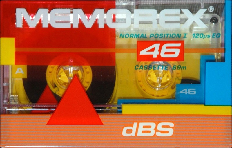 Compact Cassette Memorex dBS 46 Type I Normal 1989 North America